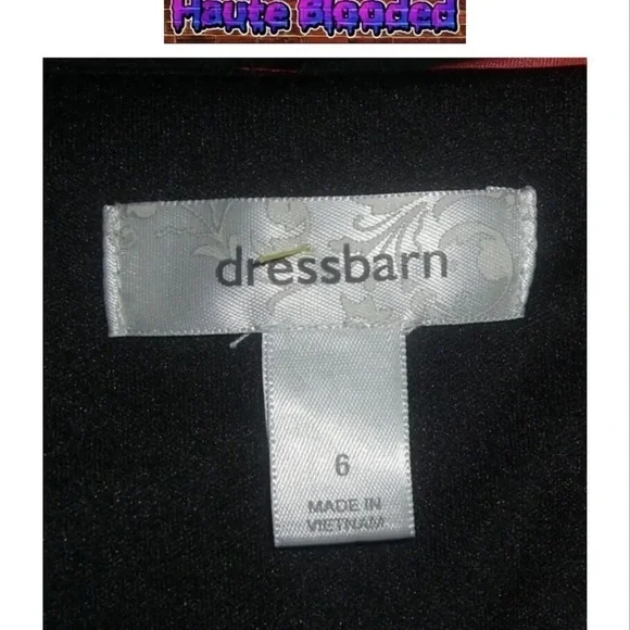 Vintage 90's Dressbarn Dress LBD Red Flower Floral Print Summer Ruched y2k Sz 6 - Picture 7 of 10